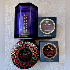 Lot of four luxury candles - $60 value - Voluspa